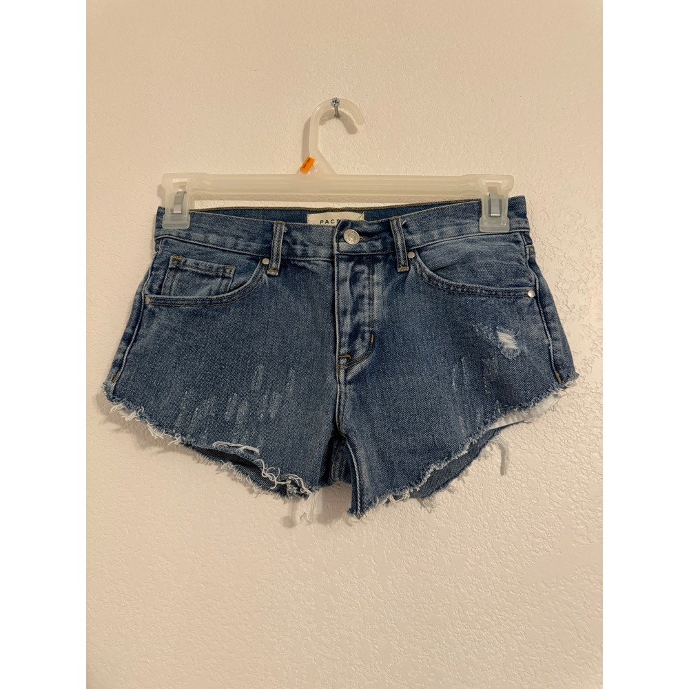 PacSun Boyfriend‎ Distressed Denim Jean Shorts Womens Size 24